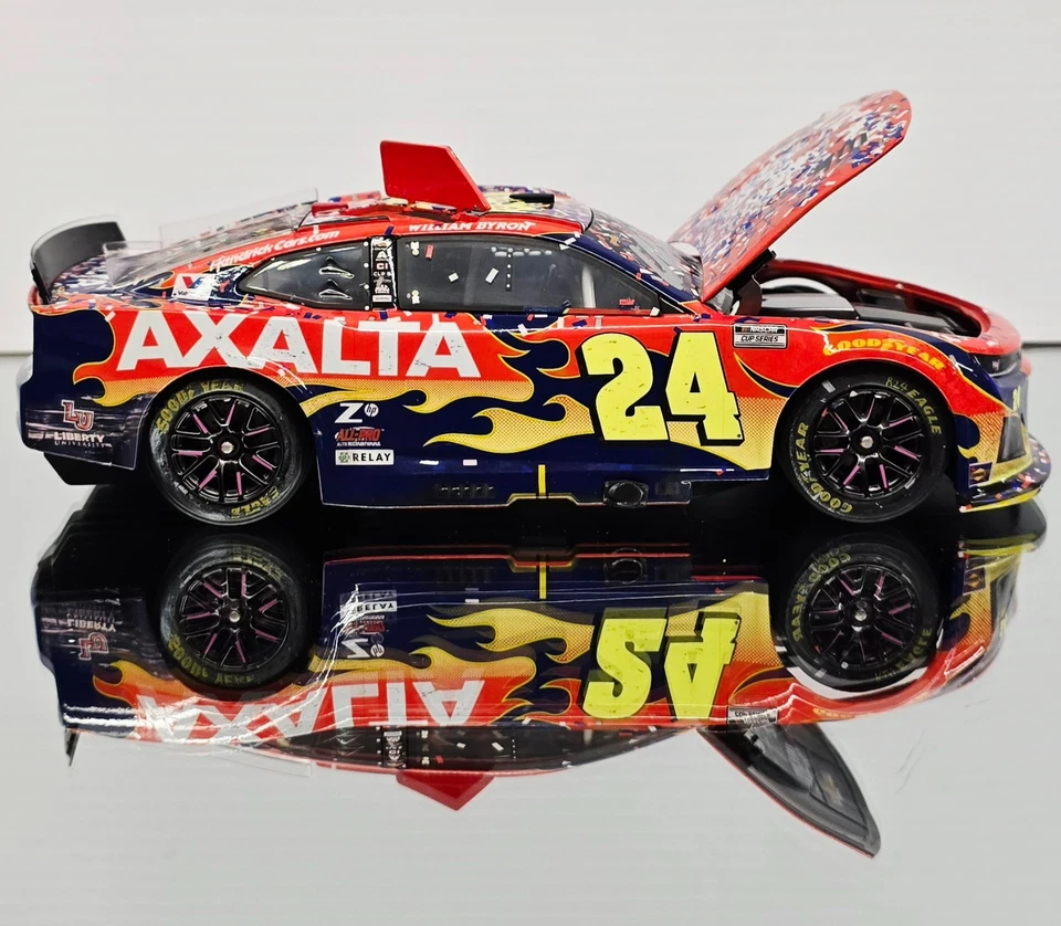 AUTOGRAPHED WILLIAM BYRON 2025 DAYTONA 500 WIN RACED VERSION AXALTA 1/24 ARC - Image 2 of 4