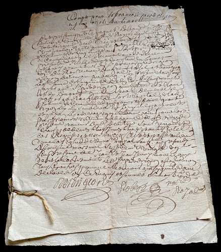 LOT OF TWO BAROQUE ERA DOCUMENTS from 1600s