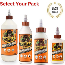 Gorilla Wood Glue Indoor & Outdoor Use Various Size Bottles Available