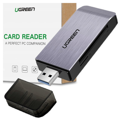 UGREEN 4-in-1 USB-Adapter SD + microSD-Kartenleser CM180 (Silber)