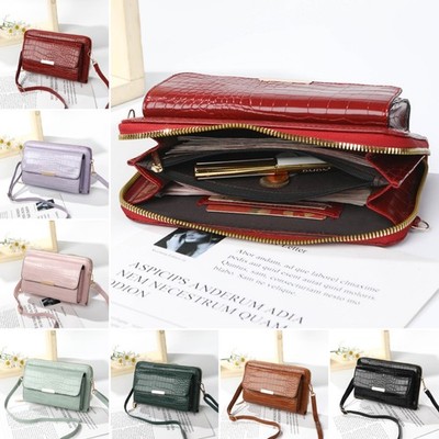 Crossbody Bag for Womens Cell Phone Purse Leather Shoulder Strap Handbag Wallet 