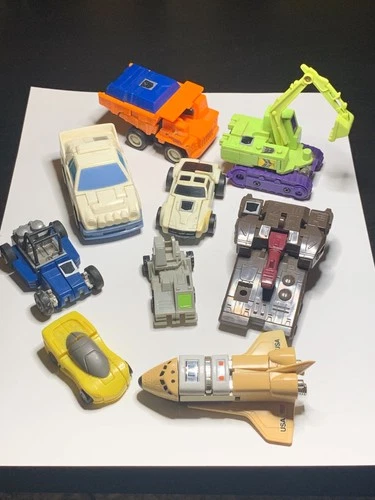 Vintage Transformers G1 GOBOTS - Lot of 9 Figures -TAILGATE, SEARCHLIGHT, SPAY-C