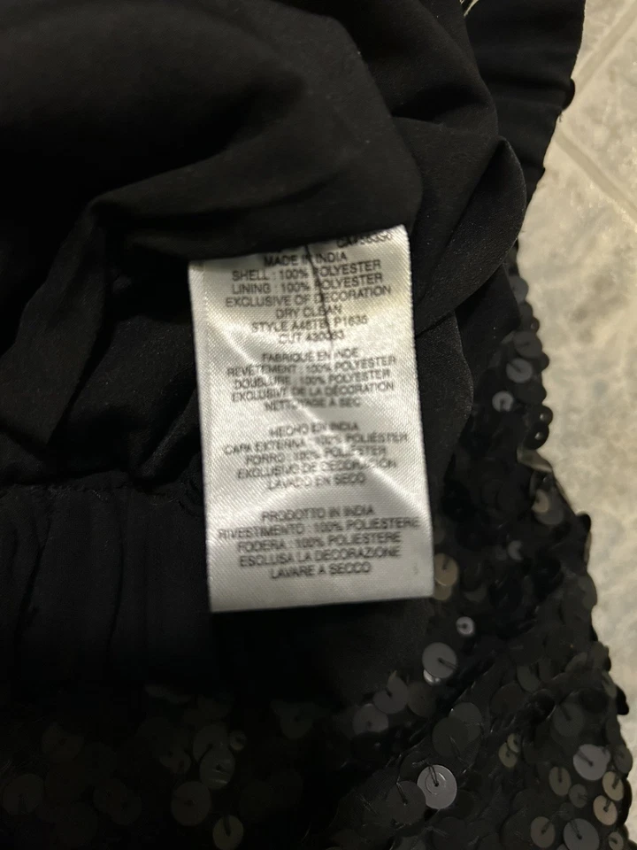 Calça jogger JOIE lantejoulas preta elástica cônica tamanho médio no tornozelo - Imagem 2 de 4