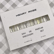 Henry Rose Discovery Set EDP 6x 1.5mL w/ New Release DAVE ••NEW IN BOX••🎁