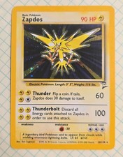 Pokémon TCG Zapdos Base Set 2 Holo Unlimited NM Near Mint Rare Card 20/130 on eBay