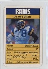 1987 Ace Fact Pack Los Angeles Rams Jackie Slater HOF 0q3