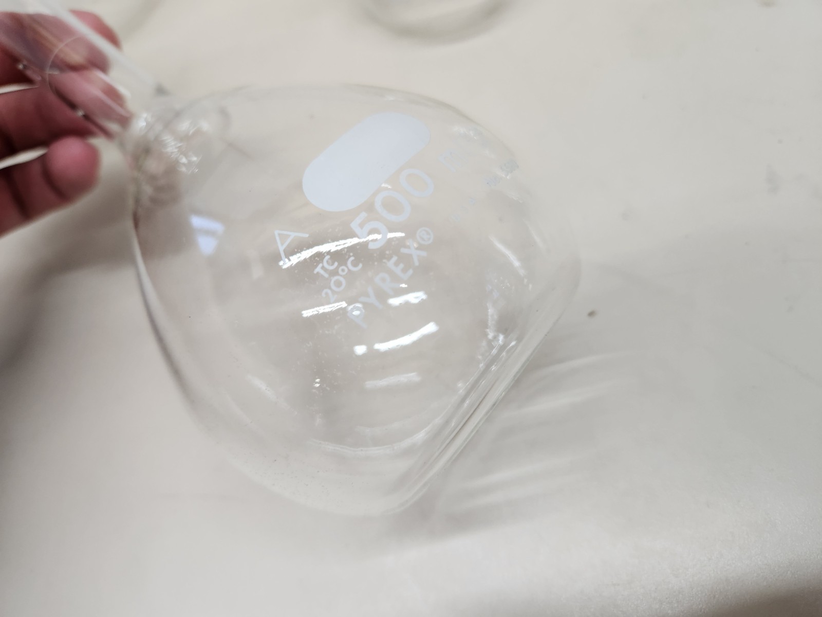 Lot of 9 Vtg Pyrex & Kimax Volumetric Flasks: 1000mL, 500mL, 250mL ~ USA ~ Good