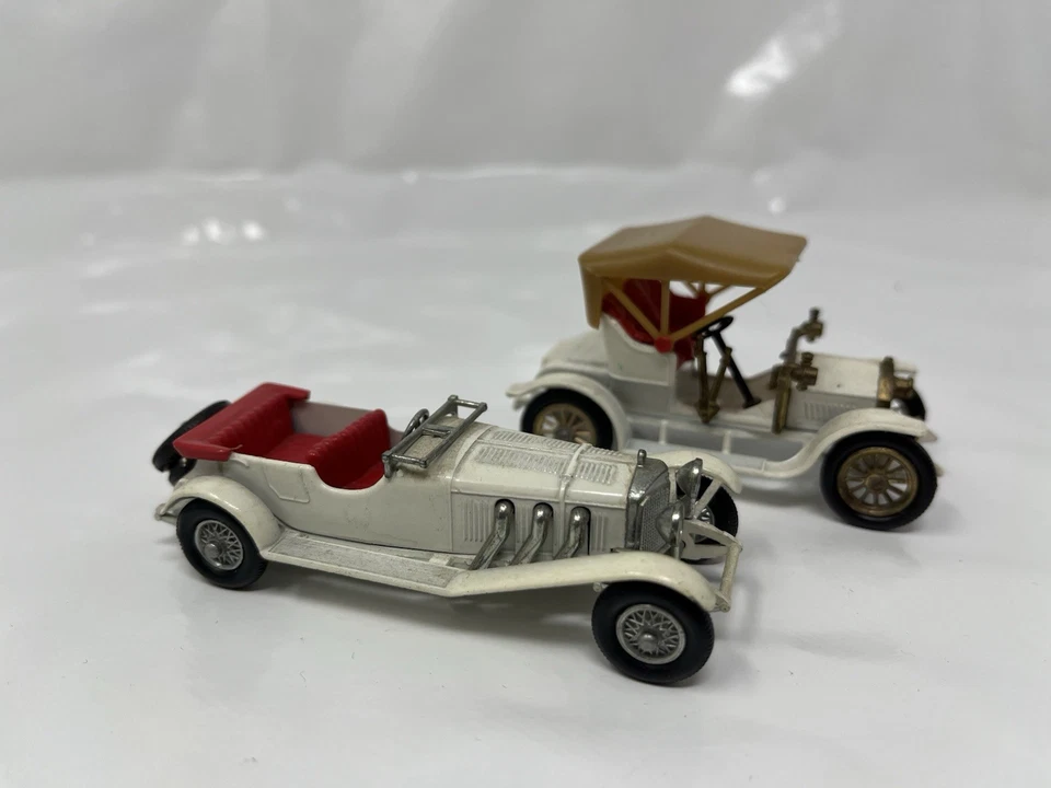 Matchbox Lesney Modellautos Yesteryear Oldtimer 4er Set Opel Renault Roadster - Bild 4 von 4