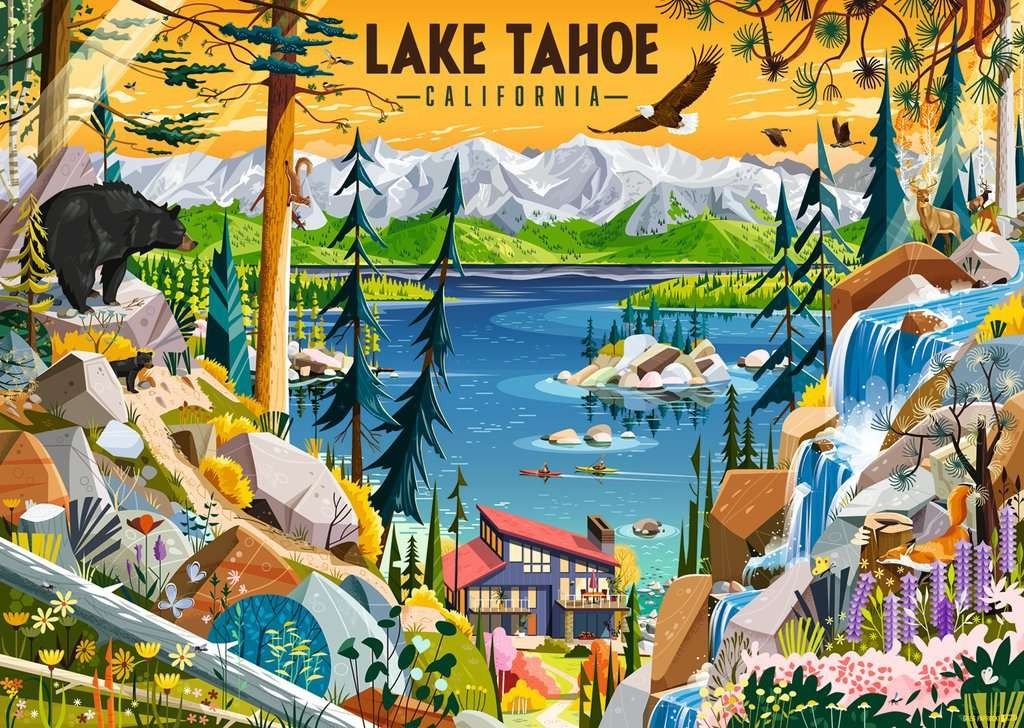 Ravensburger Sacred Lake Tahoe, California 1000 piece jigsaw puzzle