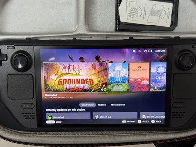 Valve Steam Deck LCD 1TB Handheld Gaming Console Model 1010 w 2 Cases & Cover