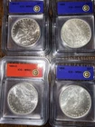 Lot of 4 ICG MS 63 Morgan Silver Dollars Breakmint  / Rare Vintage Coins🔥