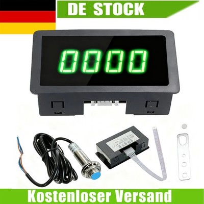 4 Digital Tachometer Drehzahlmesser Drehzahlmesser + Hallschalter Näherung DHL