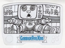 Garbage Pail Kids Kids At Play Die-Cut Shaped Sketch Card By Steve Martin