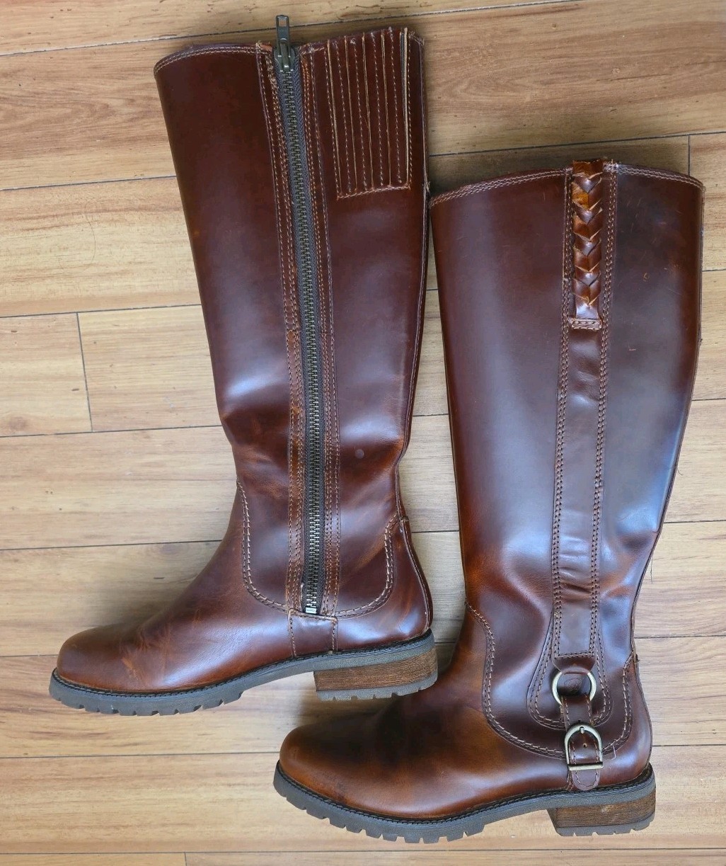 Ariat Salen Equestrian Brown Country Knee High Tall Water Resistant Boots US 7B image 2