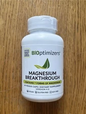 Bioptimizers Magnesium Breakthrough all 7 essential forms - 60 capsules 250mg ea