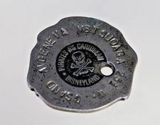Vintage Walt Disney World Pirates of the Caribbean Doubloon Coin - Free Shipping