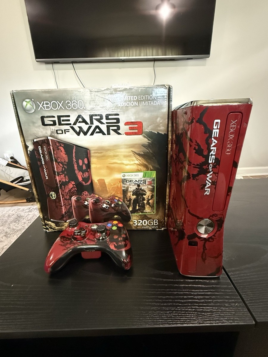 Microsoft Xbox 360 Gears of War 3 Limited Edition 320GB Red