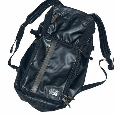 Masterpiece Black Leather Backpack Enamel Leather Unused condition Japan