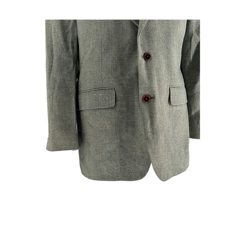 Men’s Orvis Green Tweed Blazer Jacket UK 44R 100% Silk Country Hacking - Picture 3 of 12