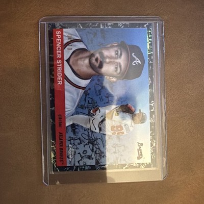 2025 Topps Chrome Platinum Black Refractor SSP /10 Spencer Strider #148 Braves