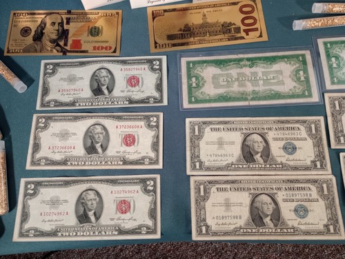 Huge Coin & Currency Lot .Gold, Platinum,Silver,Barber, Errors,Wheat,OBW, Indian - 第 3/24 張圖片