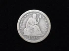 1856 Seated Liberty Silver Quarter Very Good 20814