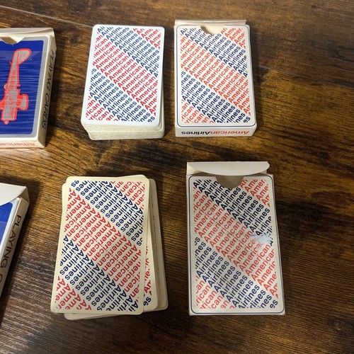 Lot Of Four American Airlines Playing Cards Vintage - Picture 5 of 7