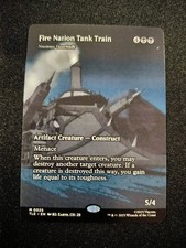 MTG Fire Nation Tank Train Noxious Borderless 0025 Avatar: The Last Airbender NM