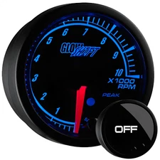 Slightly Used GlowShift Elite 10 Color 2" Tachometer Gauge 0-10,000 RPM