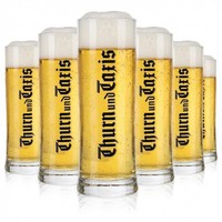 6X Thurn & Taxis Bier Glas BierkrüGe BiergläSer 0,5L Krug Seidel Humpen