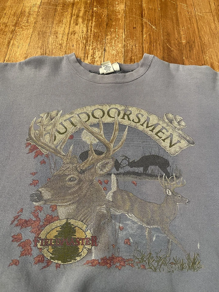 Sudadera De Colección Field Master Exterior Naturaleza Gráfica Cuello Redondo Adulto Grande EE. UU. Foto 3 de 4