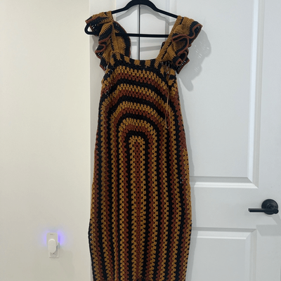 white christmas dresses Zara Rose Crochet Maxi Dress main image 1