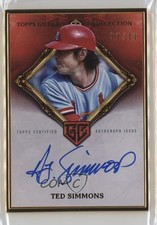 2023 Gilded Collection Framed Hall of Famer Rose Gold 32/50 Ted Simmons Auto 0t2