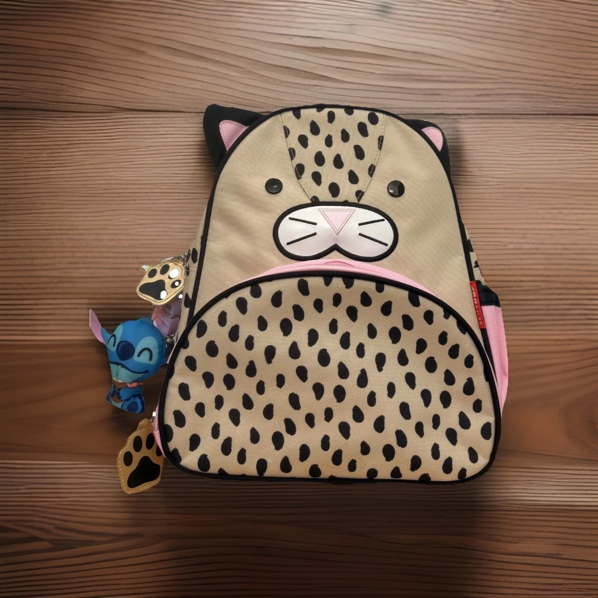 Mochila Infantil Con Tampado De Leopardo Para Niños Y Niñas