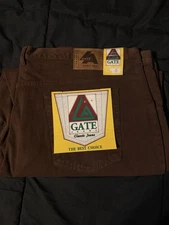 Vtg NWT LA Gate Jeans Big And Tall Size 52x31 Baggy Skateboard Style