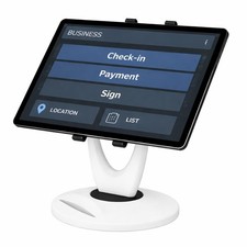 Heavy Base Tablet Stand for POS Desk Ultra Stable, No Wobble When Tapping...