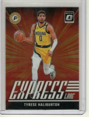 TYRESE HALIBURTON EXPRESS INSERT 2024-25 PANINI DONRUSS OPTIC BASKTBALL