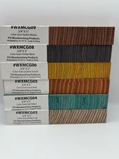 PSI Colored Wood Blanks 3/4” X 5” For Turning 6pc Lot
