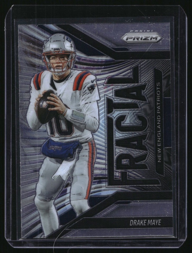 2025 Panini Prizm Fractal #7 Drake Maye 2025 Panini Prizm Fractal #7 Drake Maye