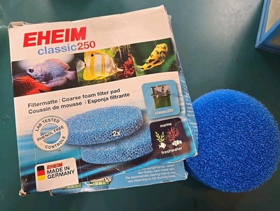 Eheim Classic 250 2213 Canister Filter Coarse Blue Pad 2616131 Pk Of 6 See Desc