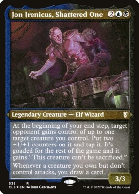 Jon Irenicus, Shattered One 536 Etched FOIL Rare Baldur's Gate MTG Near Mint