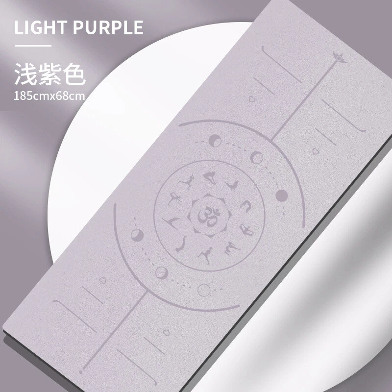 5mm Thick Non-Slip Extra Large Natural Rubber PU Yoga Mat for Gym Pilates Exercise