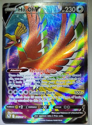 Pokémon TCG Ho-Oh V (Full Art) Silver Tempest 187/195 Holo Ultra
