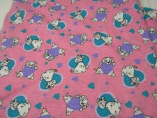 2 Yards 60" wide Dalmatians Dog Fabric Pink Blue Purple