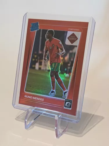Nuno Mendes RC (Jersey Color Match) Donruss Rated Rookie - Optic Red Prizm /149