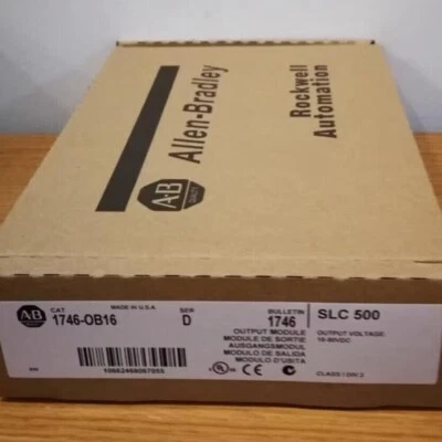 ALLEN-BRADLEY New Allen Bradley 1746-OB16 SER D SLC 500 PLC Output Module 1746OB16 in box