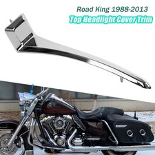 For Harley Road King FLHR Classic FLHP Headlight Nacelle Trim Spear Zinc Alloy
