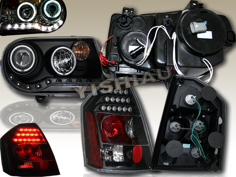 05 06 07 CHRYSLER 300C & SRT8 LED CCFL HALO PROJECTOR HEADLIGHTS+LED