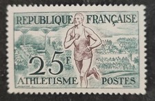 FRANCE 1953 TIMBRE 961 ATHLETISME SPORT neuf** VF MNH STAMP