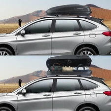 Visrack13ft³ Car Roof Storage Box Cargo Luggage Carrier 2 Lock, w/Diamond Grain